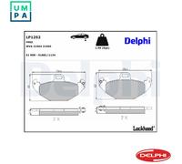 BRAKE PAD SET DISC BRAKE LP1252 FOR RENAULT Z7X765/760 3.0L 6cyl LAGUNA I