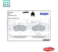DELPHI LP1416 Brake pad set
