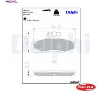 DELPHI LP1424 Brake pad set