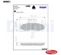 BRAKE PAD SET DISC BRAKE LP1424 FOR DAEWOO KORANDO/Cabrio KONDOR ORION/Wagon