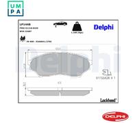 4x ✅Fits DELPHI LP1448 Brake Pad Set, disc brake LP1448 Brake pads s ⭐UK Seller⭐