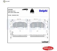 Rear Disc Brake Brake Pad Set Delphi LP1452 Fits Mazda MX-5 Braking System