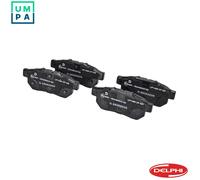 Delphi Brake Pads Rear With Anti-Squeak Plate For Honda Civic Civic Del Sol Jazz