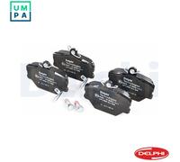 Disc Brake Brake Pad Set Delphi LP1465 Fits Smart Cabrio City-Coupe Crossblade