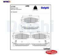 DELPHI LP1508 Brake pad set