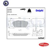 Delphi Brake Pads Rear With Anti-Squeak Plate For Subaru Forester Impreza Legacy
