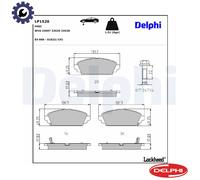 BRAKE PAD SET DISC BRAKE LP1526 FOR HONDA CIVIC/VII/Hatchback ACCORD/Mk 1.7L