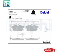 BRAKE PAD SET DISC BRAKE LP1542 FOR VW CARAVELLE/EUROVAN/IV/Bus/TRANSPORTER/Mk
