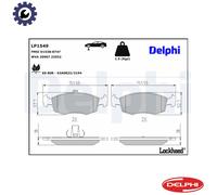 BRAKE PAD SET DISC BRAKE LP1549 FOR FIAT 176A8.000 178E2.000/B5.000 1.2L 4cyl