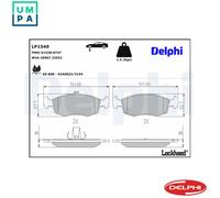 BRAKE PAD SET DISC BRAKE LP1549 FOR FIAT 176A8.000 178E2.000/B5.000 1.2L 4cyl