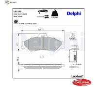 DELPHI LP1555 Brake pad set