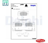 BRAKE PAD SET DISC BRAKE LP1559 FOR HONDA S2000 CIVIC/VII/Hatchback 2.2L 4cyl