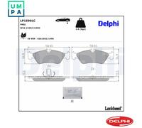 DELPHI LP1596LC Brake pad set