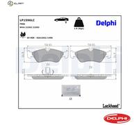 DELPHI LP1596LC Brake pad set