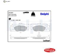 BRAKE PAD SET DISC BRAKE LP1597 FOR PEUGEOT 106/Van/Hatchback/II 205/Mk/ 306