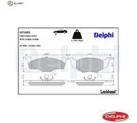 BRAKE PAD SET DISC BRAKE LP1601 FOR SKODA ROOMSTER/Praktik FABIA/II/Combi VW