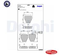 BRAKE PAD SET DISC BRAKE LP1633 FOR AUDI A6/S6 A8/S8 ALLROAD ALT 2.0LAWX 1.9L A6