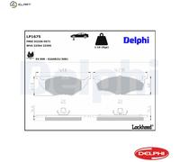 Delphi Brake Pad Set LP1675 - Disc Brake Pads - VW Audi Lupo 1.2L 3-cyl (ANY/AYZ)