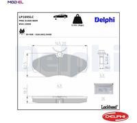 BRAKE PAD SET DISC BRAKE LP1695LC FOR RENAULT TRAFIC/II/Platform/Chassis/Van
