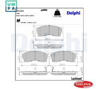 Brake pads Low-Metallic LP1702 DELPHI for KIA CLARUS SHUMA I CLARUS Estate