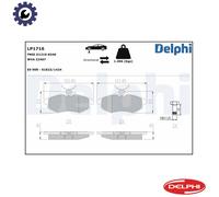 BRAKE PAD SET DISC BRAKE LP1716 FOR CITROEN C3/Pluriel C2/ENTERPRISE8HZ 1.4L
