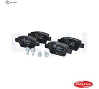 Genuine Delphi LP1719 Rear Brake Pads Set for Fiat Alfa Romeo Lancia