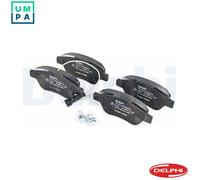 Disc Brake Brake Pad Set Delphi LP1722 Fits Fiat Alfa Romeo Citroen Peugeot 500