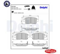 BRAKE PAD SET DISC BRAKE LP1742 FOR FAW TOYOTA LIFAN ENGLON BYD