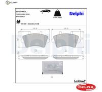 BRAKE PAD SET DISC BRAKE LP1746LC FOR RENAULT MASTER/PRO/Van/II/Bus NISSAN