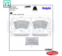 DELPHI LP1746LC Brake pad set