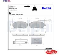 Fits DELPHI LP1750LC Ham pads. Professional+ Jumper/Jumper 27/Jumper 31/Jumper