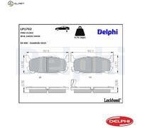 BRAKE PAD SET DISC BRAKE LP1752 FOR MAZDA ROADSTER/II MX-5/Mk MIATA BP-ZE 1.8L