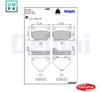 BRAKE PAD SET DISC BRAKE LP1780 FOR SUBARU EJ255 2.5L EJ207/EJ205 2.0L 4cyl