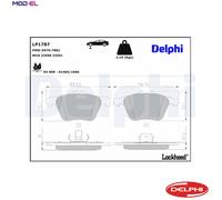 Genuine Delphi Front Brake Pads - LP1787
