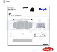 BRAKE PAD SET DISC BRAKE LP1790LC FOR PEUGEOT BOXER/Van/Bus/Platform/Chassis