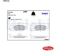 BRAKE PAD SET DISC BRAKE LP1796 FOR FIAT DOBLO/MONOCAB/Box/Body/MPV 1.2L 4cyl