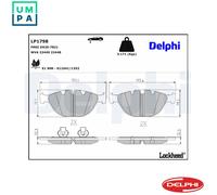 Delphi Brake Pads Front W/ Anti-Squeak Plate Fits BMW 5 Series 6 Series 7 Series