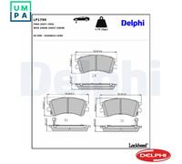 Front Disc Brake Brake Pad Set Delphi LP1799 Fits Mazda Rover 6 75