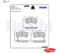BRAKE PAD SET DISC BRAKE LP1799 FOR MAZDA 6/Station/Wagon/Hatchback ATENZA 2.3L