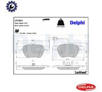Fits DELPHI LOCKHEED HAMULCE LP1801 HAM PADS. FRONT 2.5 TDI,2.8 VR6 L ⭐UK Stock⭐