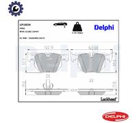 BRAKE PAD SET DISC BRAKE LP1834 FOR BMW 7/E65/E66 X5/SAV/E53 M57D30 M54B30 3.0L