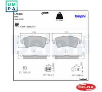 Delphi LP1846 Brake Pad Set, disc brake