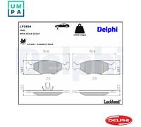 DELPHI LP1854 Brake pad set