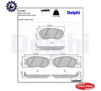 BRAKE PAD SET DISC BRAKE LP1857 FOR HYUNDAI EQUUS/CENTENNIAL GRANDEUR/III XG