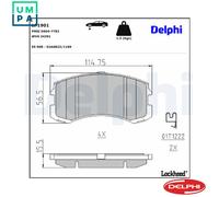 Delphi LP1901 Brake Pad Set, disc brake
