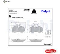Delphi Disc Brake Pad Set LP1917 – Fits Toyota Avensis, Corolla Liftback