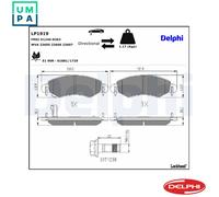 DELPHI LP1919 Brake pad set