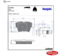 BRAKE PAD SET DISC BRAKE LP1926 FOR PEUGEOT 207/207+ 307/Break/SW CITROEN
