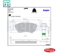 Genuine Delphi Front Brake Pads - LP1929