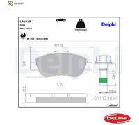 Genuine Delphi Front Brake Pads - LP1929